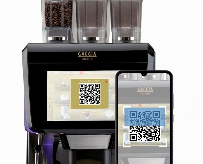 La radiosa by gaggia milano QR code coffee app