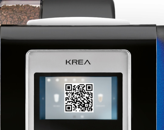 krea toch by necta QR code coffee app