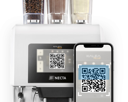 kalea plus by necta QR code coffee app