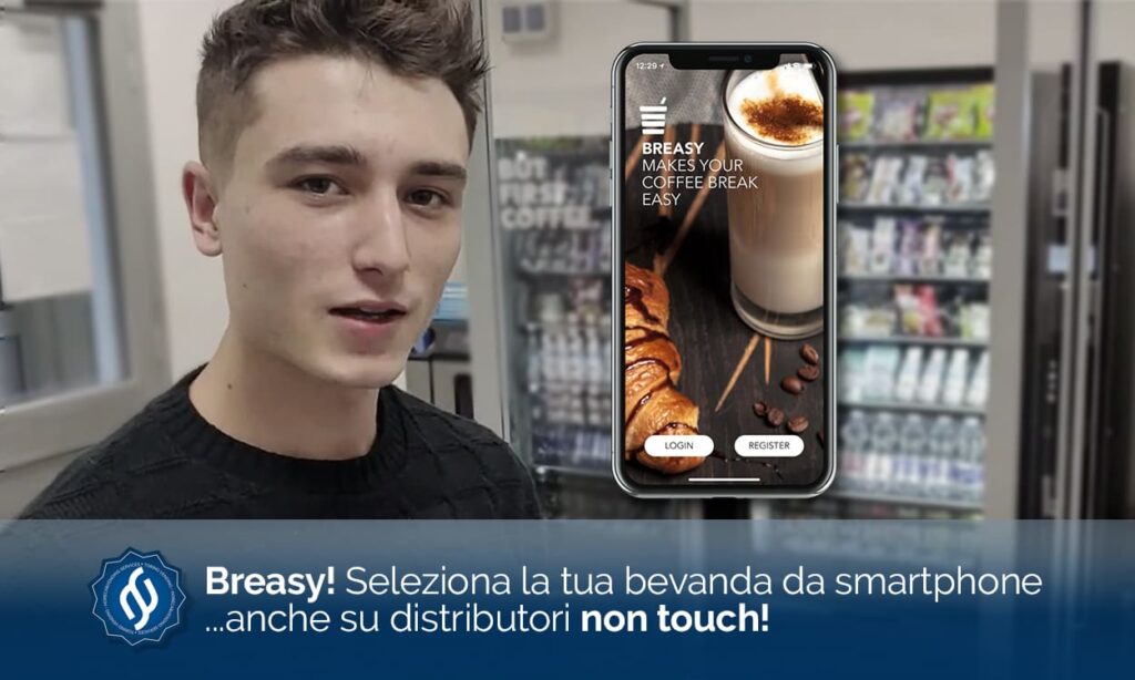 selezione caffè da smartphone con coffee app
