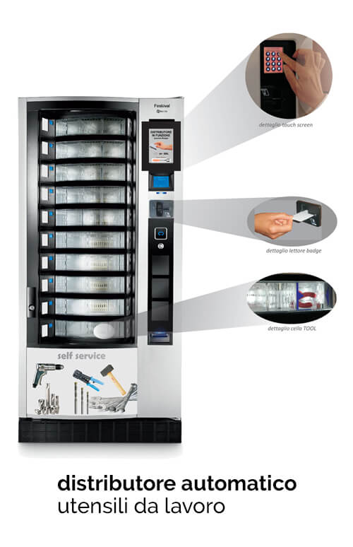 distributore automatico utensili da lavoro