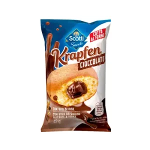 krapfen cioccolato scotti snack
