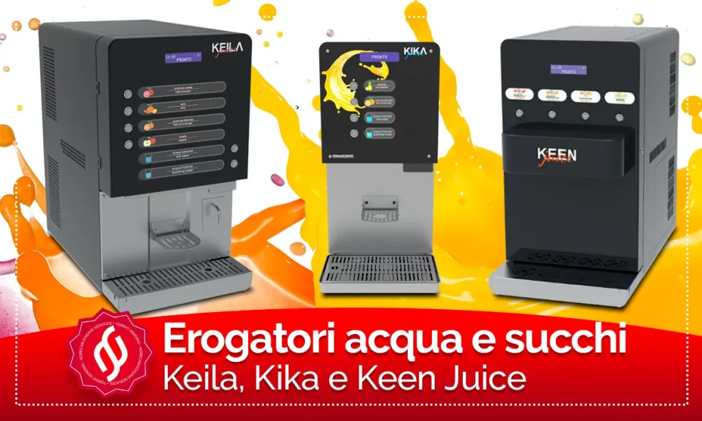 erogatori acqua e succhi