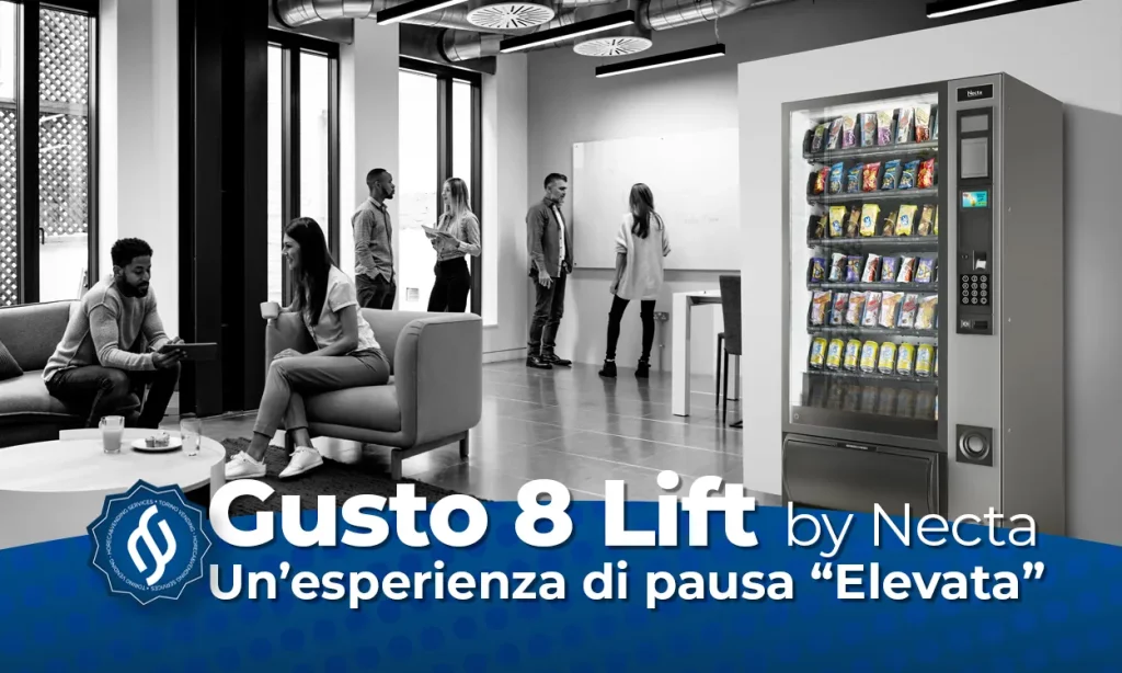 gusto 8 lift necta, distributore automatico snack and drink